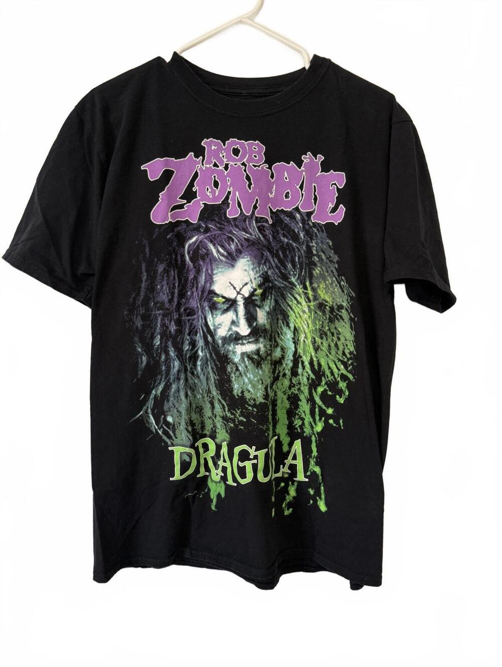 Rob Zombie Dragula Graphic T-Shirt Large Black Cotton